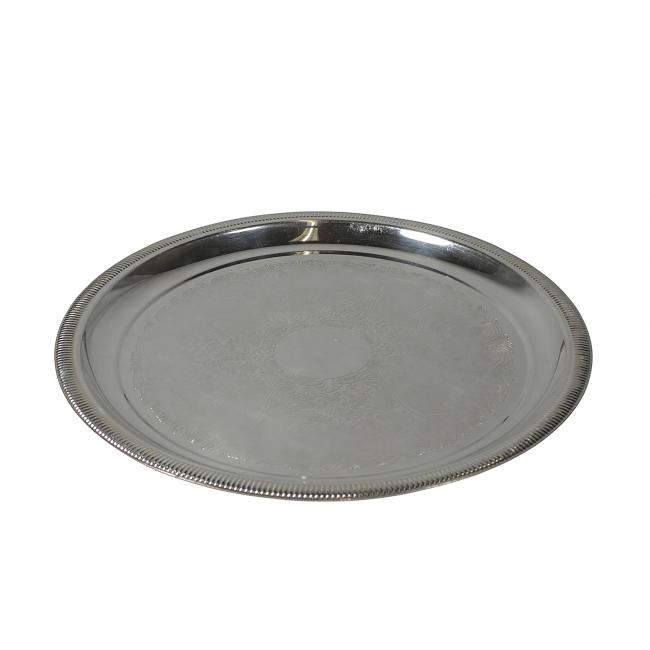 TRAYS SILVER PLATE ROUND